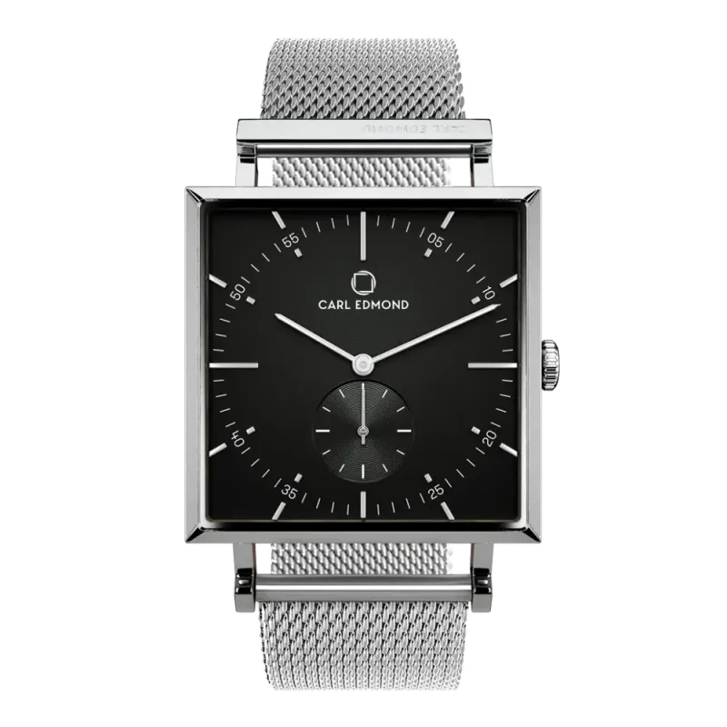 Carl Edmond - Granit Black Deluxe Silver Mesh