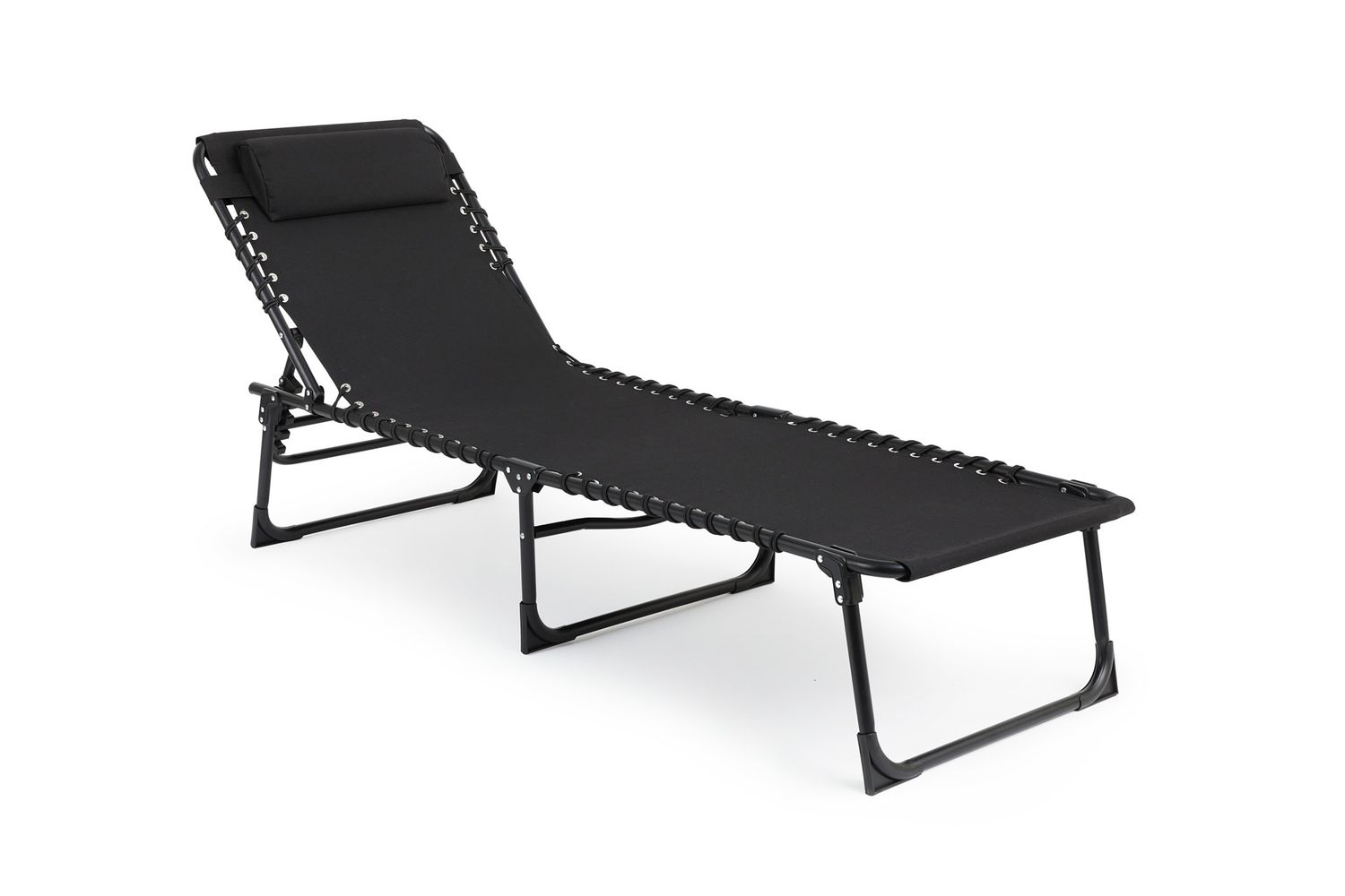 Chaise longue inclinable avec coussin