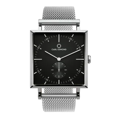 Carl Edmond - Granit Black Deluxe Silver Mesh