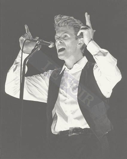David Bowie, "Sound+Vision Tour", Paris Bercy, le 3 avril 1990 - Photo Roger Milutin/Le Soir