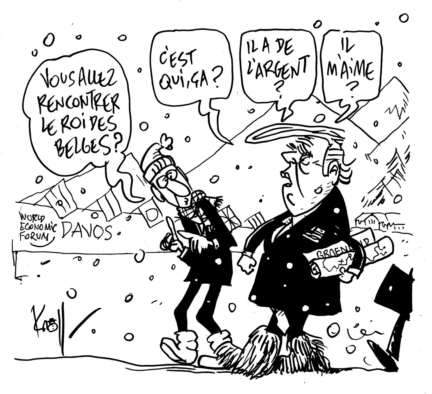 Kroll - Trump rencontrera le roi Philippe