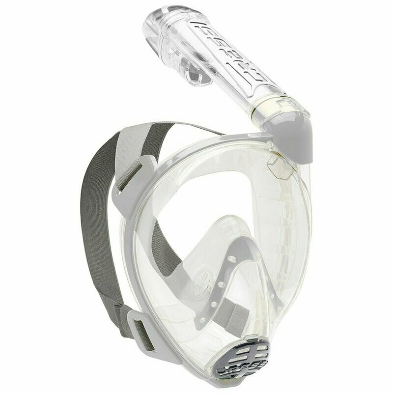 Cressi Schnorchel-Vollgesichtsmaske Baron Clear/Silver  M/L