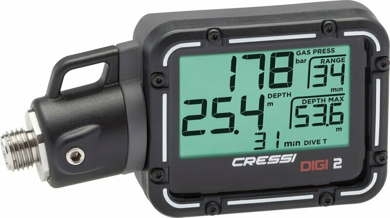 Cressi Digi 2 Black - Digitalkonsole (Finimeter Digital) Cressi Digi 2 Black - Digitalkonsole (Finimeter Digital)