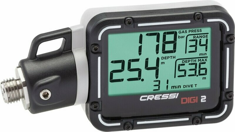 Cressi Digi 2 White - Digitalkonsole (Finimeter Digital) Cressi Digi 2 White - Digitalkonsole (Finimeter Digital)