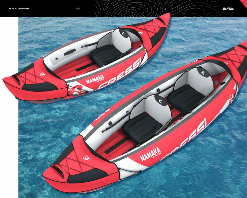 NAMAKA DOUBLE SEAT IKAYAK SET RED