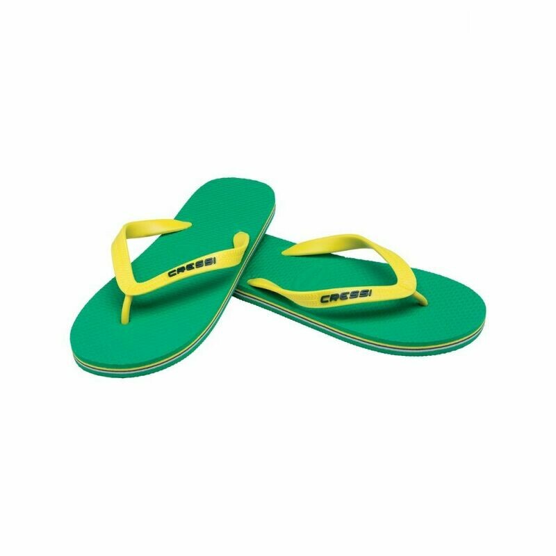 Cressi Flip Flop Beach Grün/Gelb