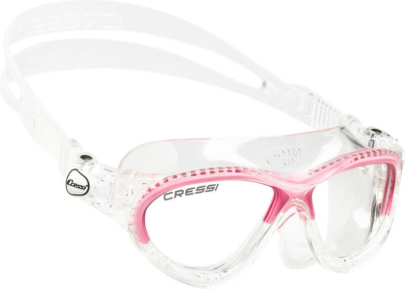 Cressi Schwimmbrille für Kinder Mini Cobra Clear/Pink