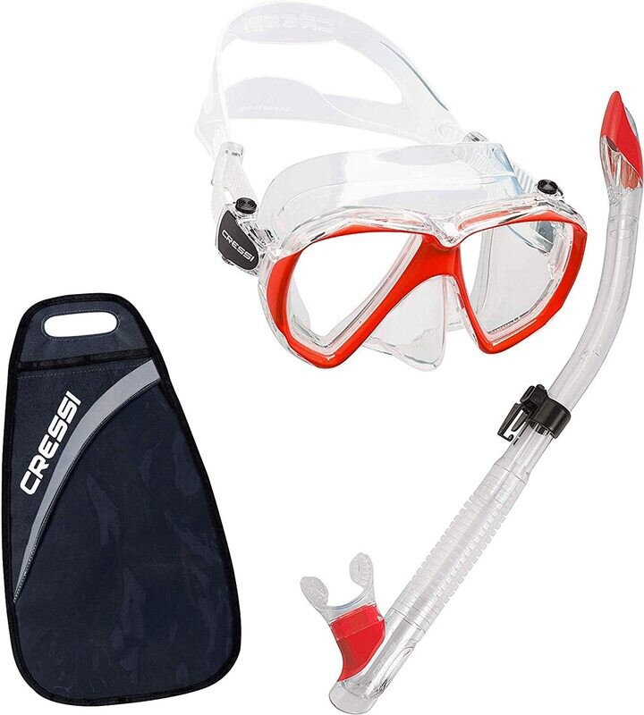 Cressi Maskenset Ranger + Tao Clear/Red Cressi Maskenset Ranger + Tao Clear/Red