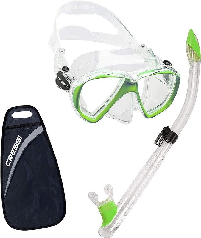 Cressi Maskenset Ranger + Tao Clear/Lime Cressi Maskenset Ranger + Tao Clear/Lime