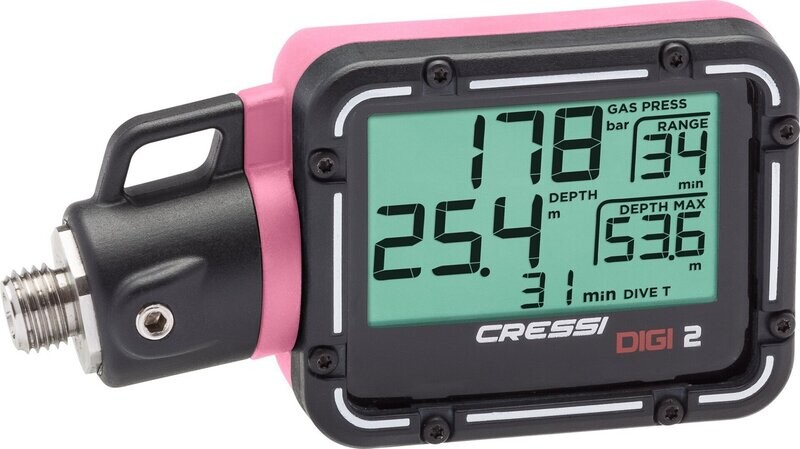 Cressi Digi 2 Pink - Digitalkonsole (Finimeter Digital) Cressi Digi 2 Pink - Digitalkonsole (Finimeter Digital)