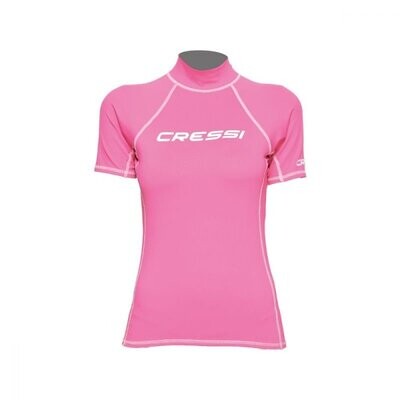 Cressi - Rash Guard Lady Kurzarm Pink UV50+ Protection
