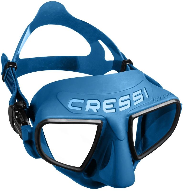 Cressi Atom Blue Metal - Apnoemaske Cressi Atom Blue Metal - Apnoemaske
