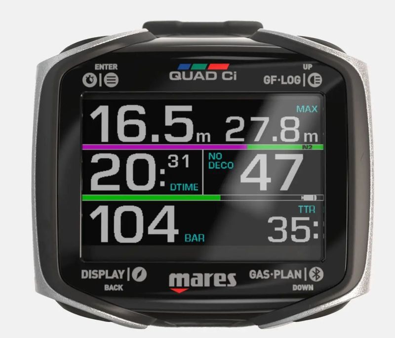 Mares Tauchcomputer Quad Ci - Gasintegriert