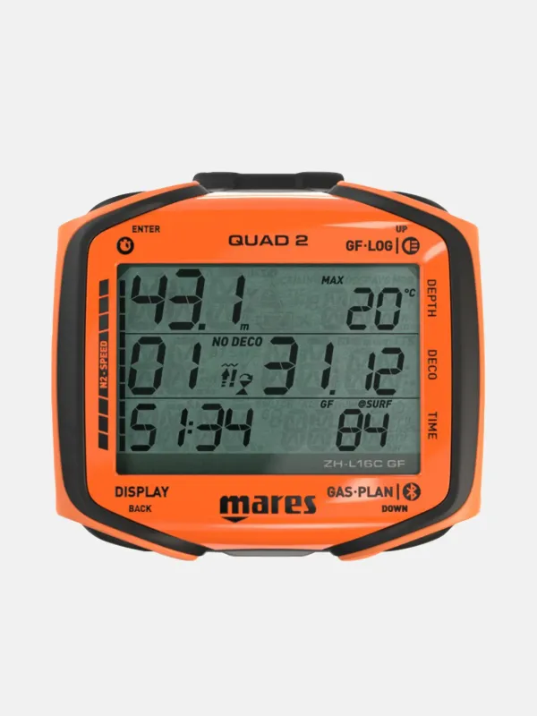 Tauchcomputer Mares Quad 2 Orange Tauchcomputer Mares Quad 2 Orange