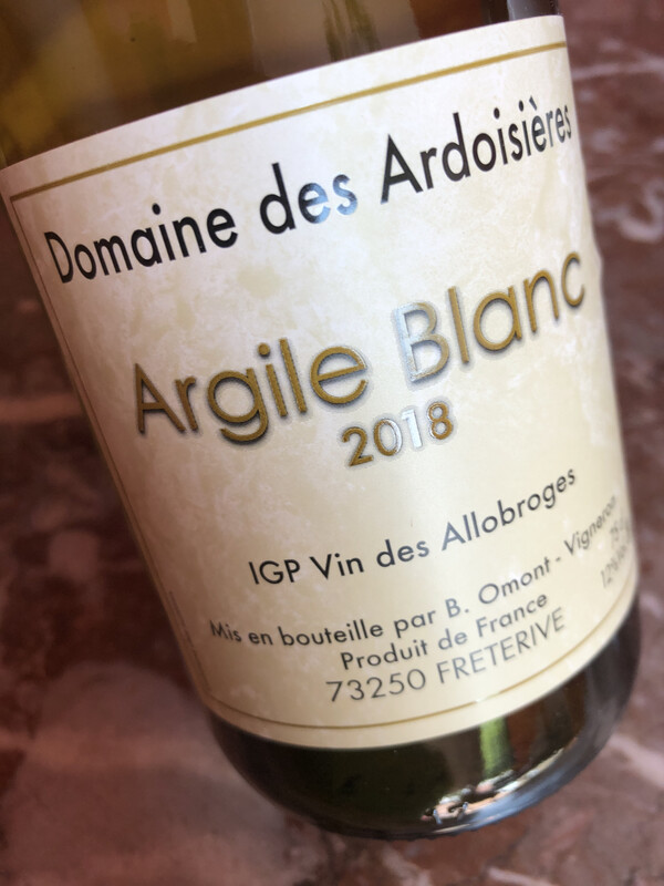 Les Ardoisières, Allobroges, Argile Blanc 2018