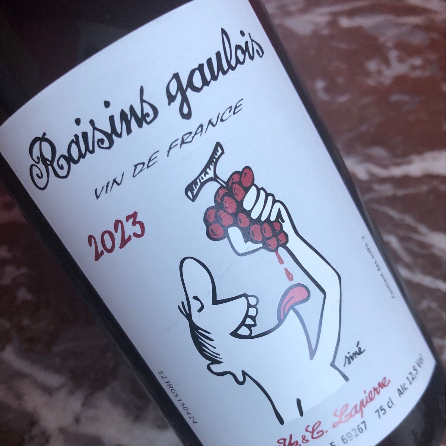 Marcel Lapierre, Vin de France, Raisins Gaulois 2023