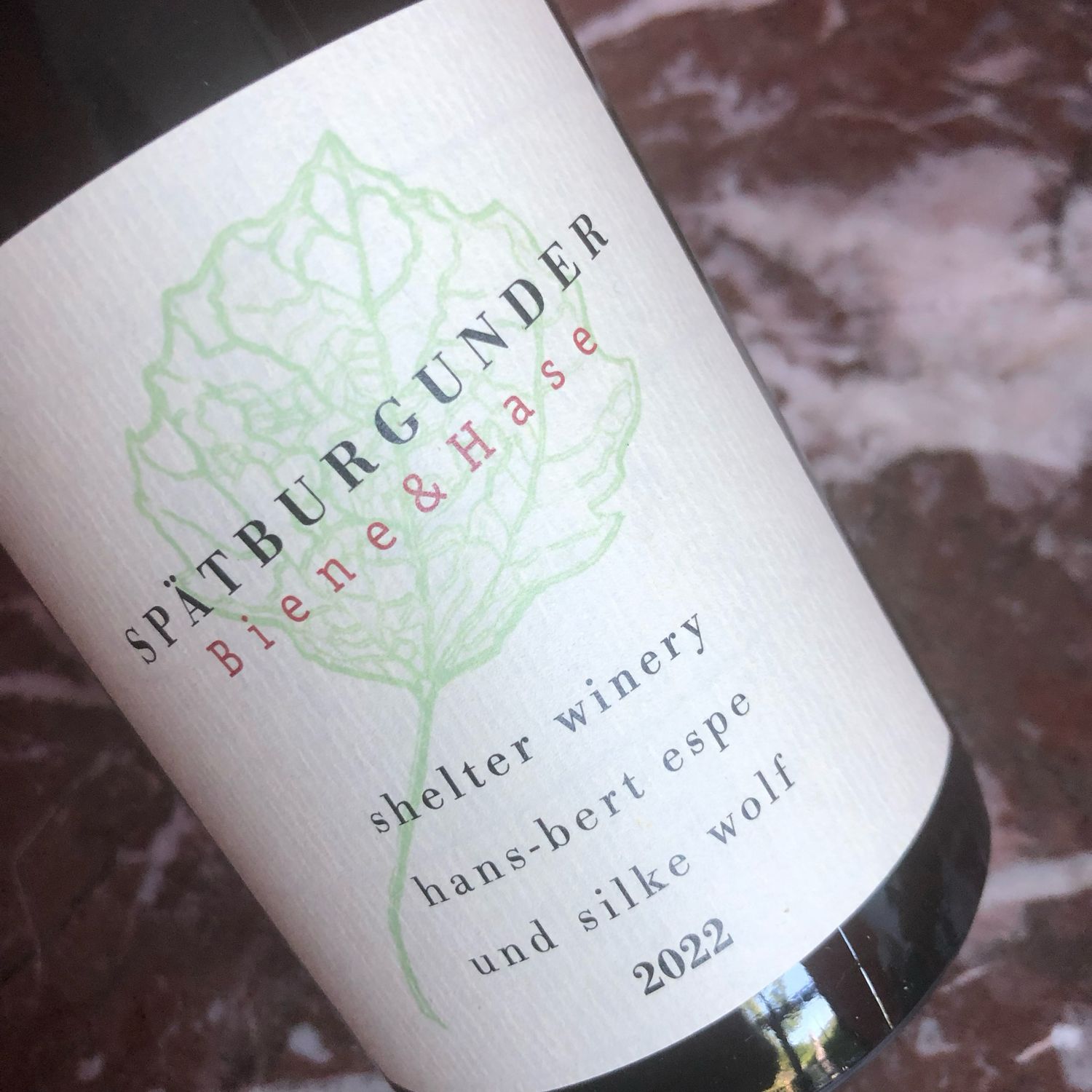 Shelter Winery, Baden, Biene &amp; Hase 2022