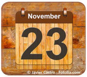 samedi 23 novembre 2024