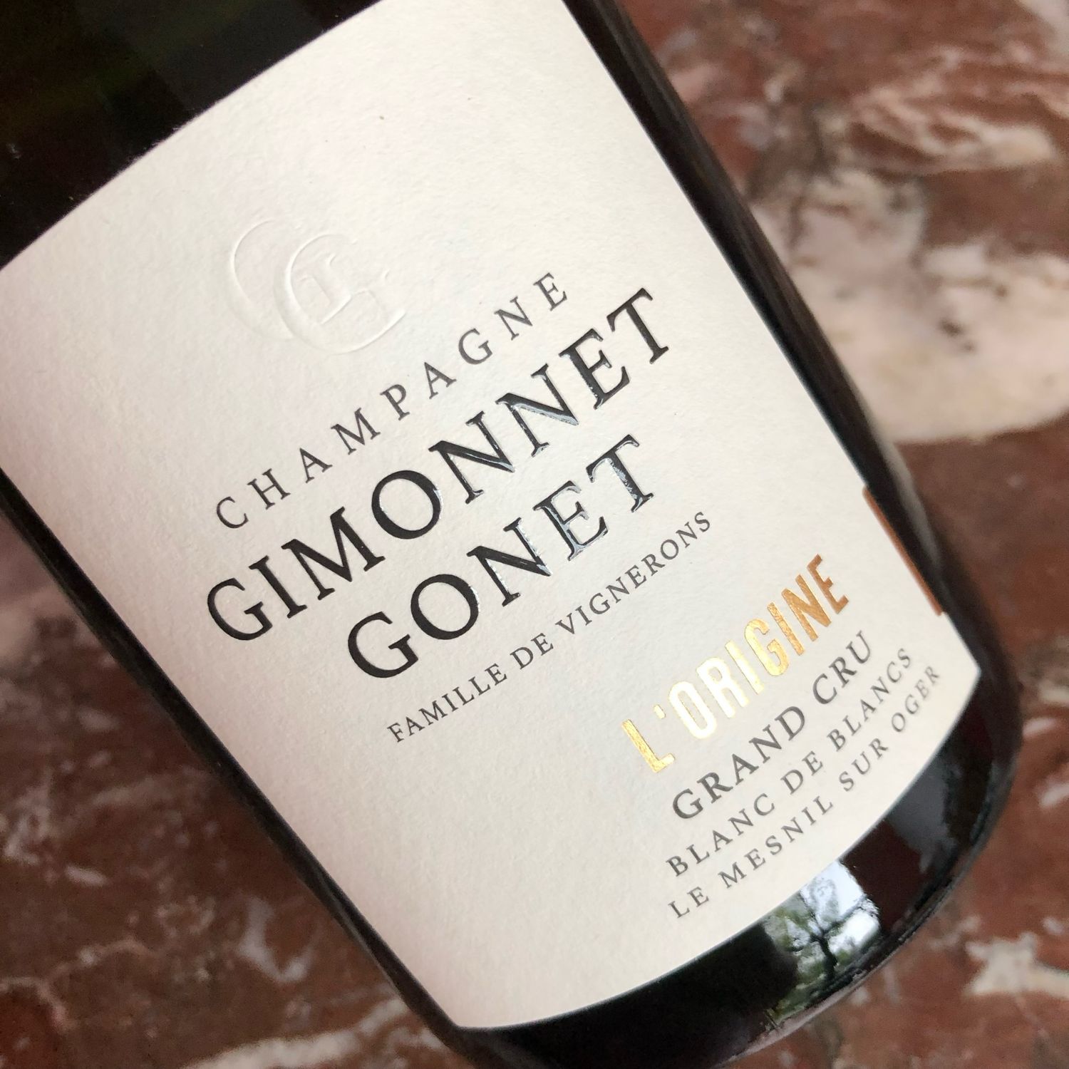 Gimonnet-Gonet, Champagne, L&#39;Origine Grand Cru Blanc de Blancs NM