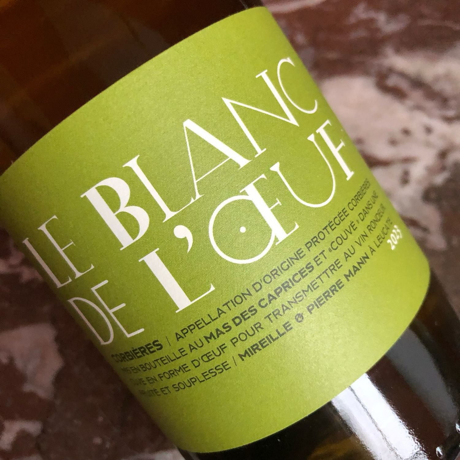 Mas des Caprices, Corbières, Blanc de l&#39;Œuf  2023