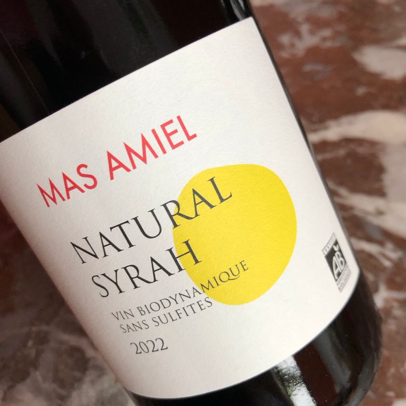 Mas Amiel, Côtes Catalanes, Natural Syrah 2022