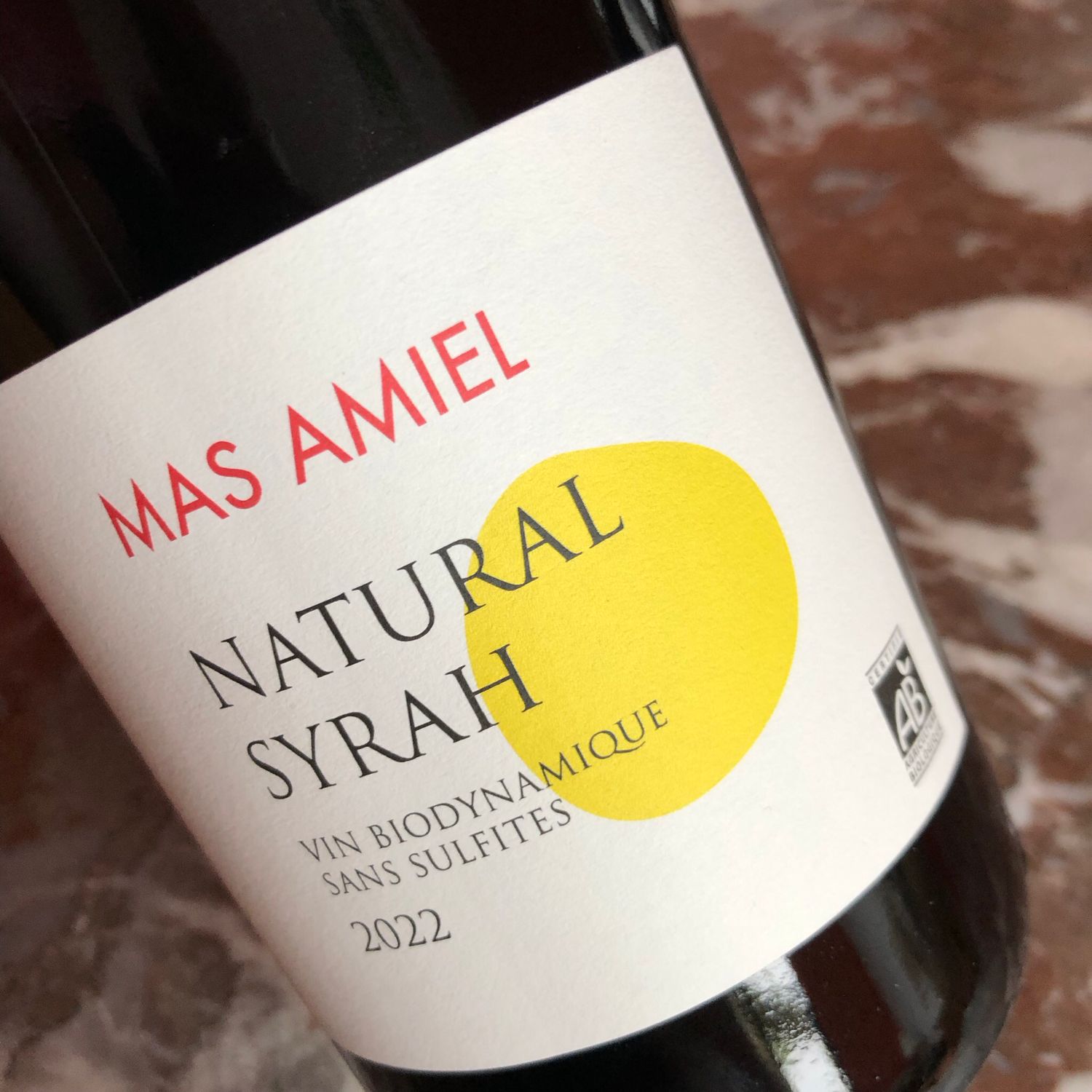 Mas Amiel, Côtes Catalanes, Natural Syrah 2022