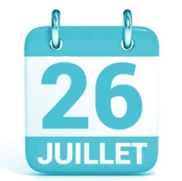 samedi 26 juillet 2025