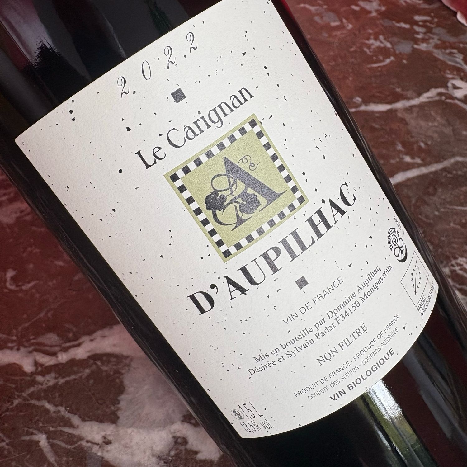 Aupilhac, Vin de France, Le Carignan 2022 (150 cl - magnum)