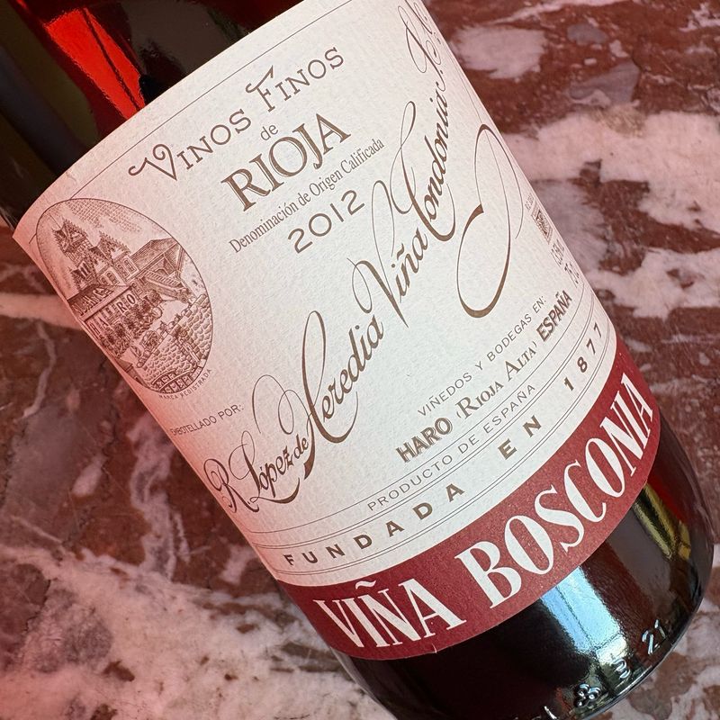 Lopez de Heredia, Rioja, Viña Bosconia 2012