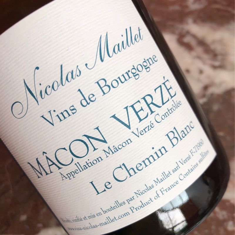Nicolas Maillet, Mâcon-Verzé, Le Chemin Blanc 2022