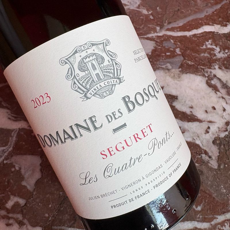 Les Bosquets, Côtes du Rhône-Villages Séguret, Les Quatre Ponts 2023