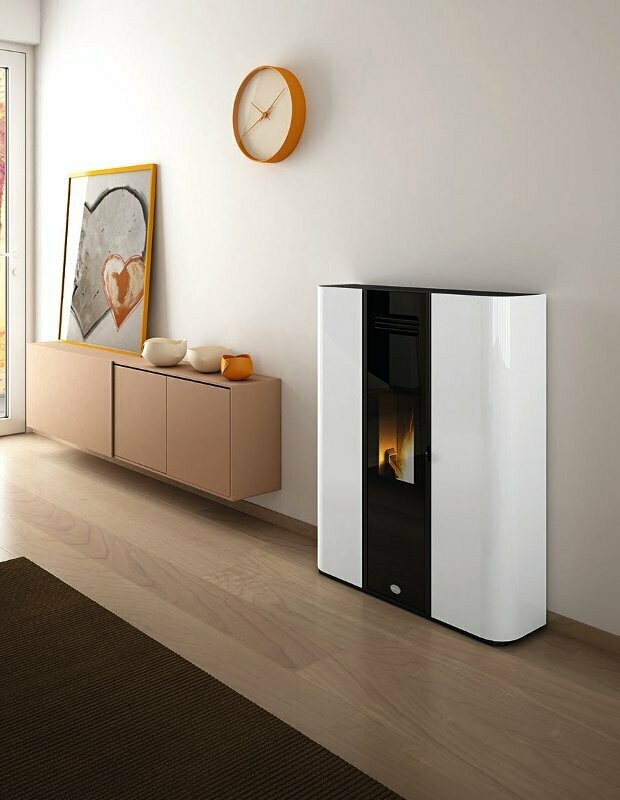 ESTUFA DE PELLET SLIM DIVA 9,5 KW  HERMETICA