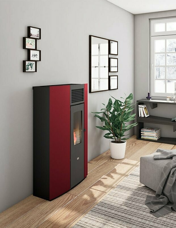 ESTUFA DE PELLET SLIM PERLA 7,5 kW EVA CALOR