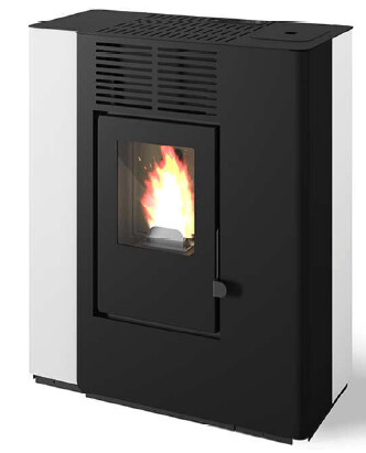 ESTUFA DE PELLET CANALIZABLE NELLA NEW SLIM 9,5KW 2 CANALIZACIONES PUNTO FUOCO
