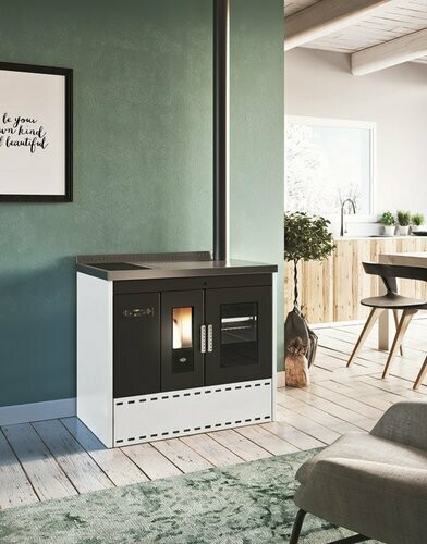 TERMOCOCINA DE PELLET CON HORNO ISOTTA 21 kW
