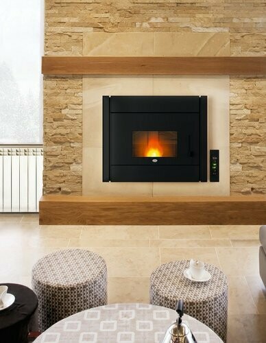 HIDROESTUFA INSERTABLE DE PELLET  GIOVE 18,2 kW