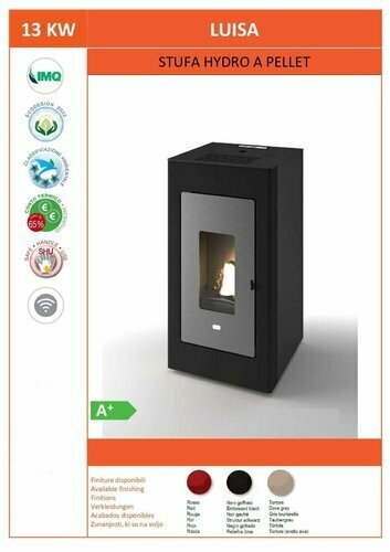 HIDROESTUFA DE PELLET LUISA 13 kW PUNTO FUOCO
