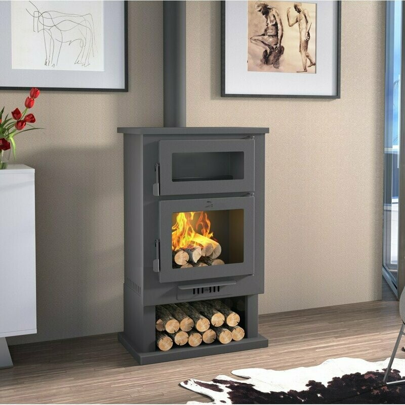 ESTUFA DE LEÑA MODELO CH-3 FM POTENCIA MÁXIMA 15KW