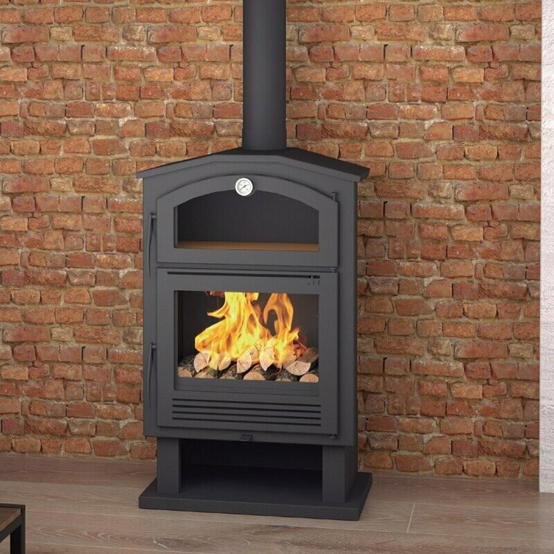 ESTUFA DE LEÑA MODELO CH-4   FM  POTENCIA MÁXIMA 12KW