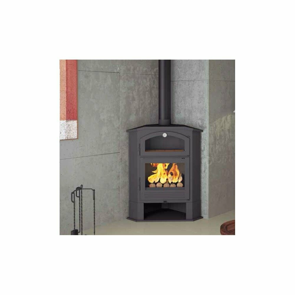 ESTUFA DE LEÑA RINCON CON HORNO  CH-4 R  FM  POTENCIA MÁXIMA 12KW
