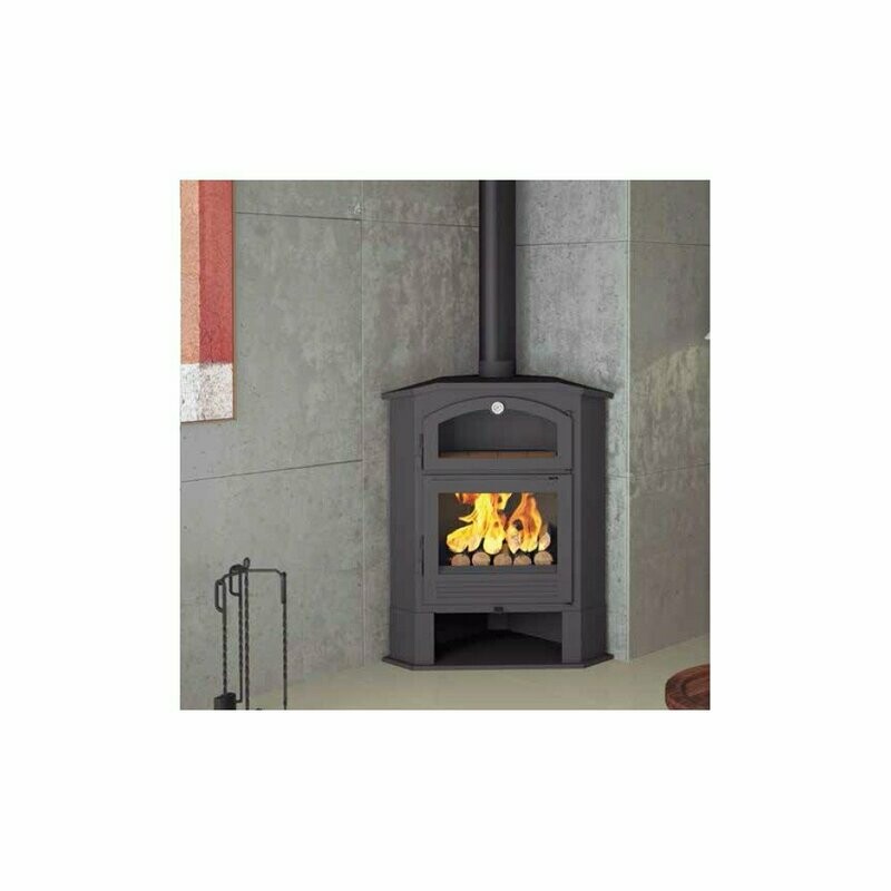 ESTUFA DE LEÑA RINCON CON HORNO  CH-4 R  FM  POTENCIA MÁXIMA 12KW