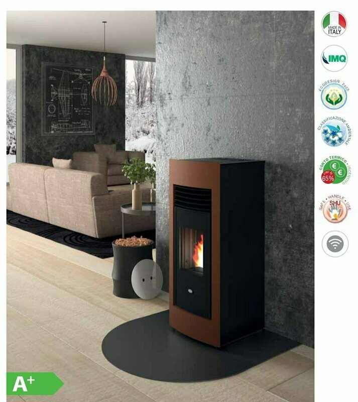 ESTUFA DE PELLET CANALIZABLE LETIZIA  15,4 KW