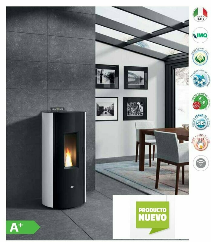 ESTUFA DE PELLET NEW MANOLA 9,1 KW EVA CALOR