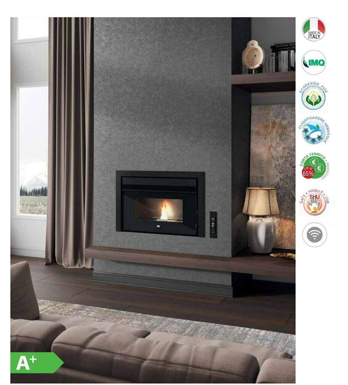 INSERTABLE DE PELLET NEW CESARE  13 KW