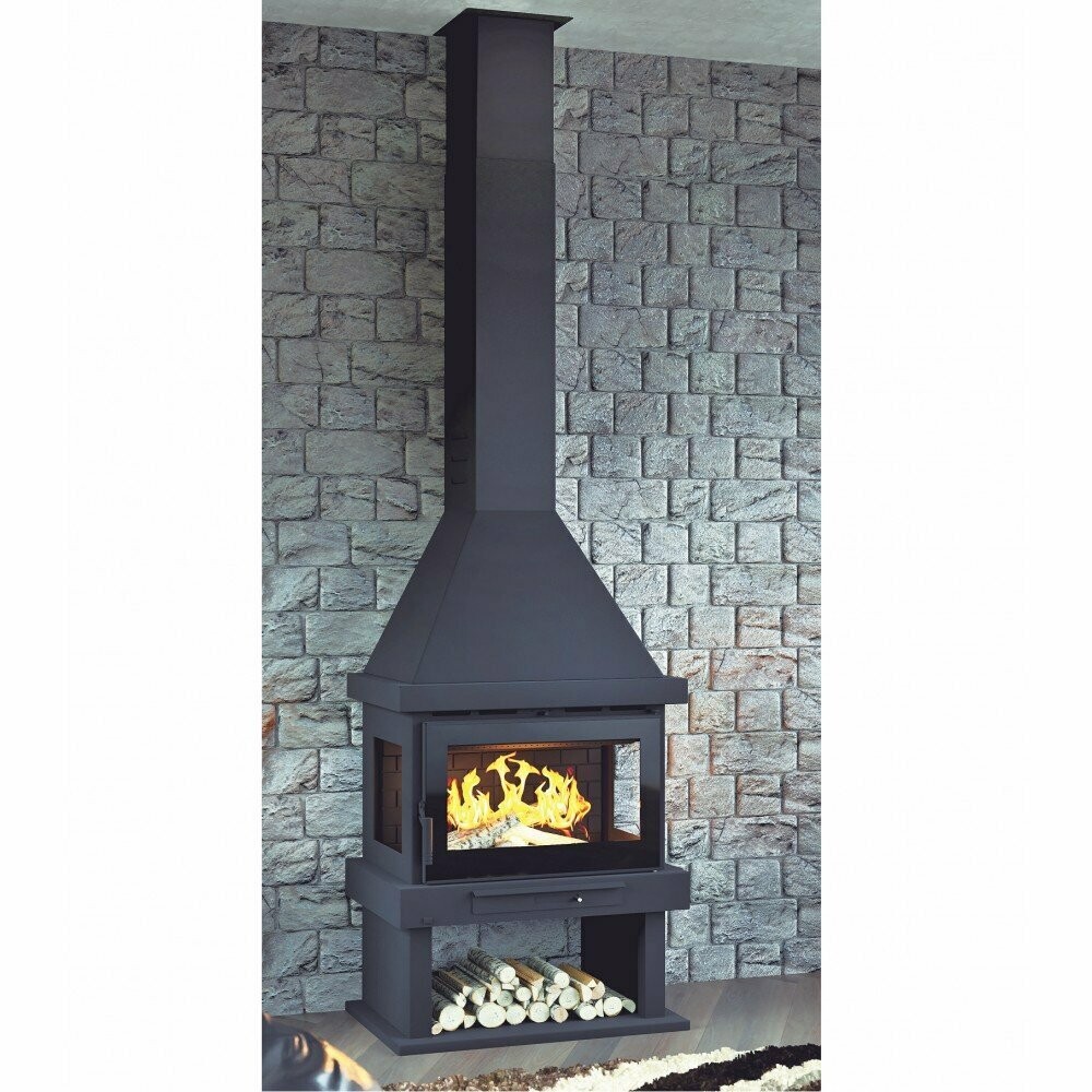 CHIMENEA DE LEÑA MODELO  C-303 FM 14KW
