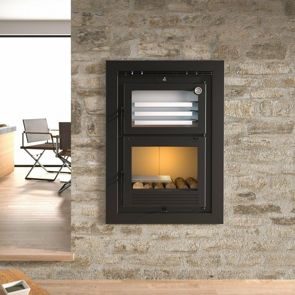 Horno Insertable de Leña Modelo HLI-100 FM POTENCIA MÁXIMA 12KW