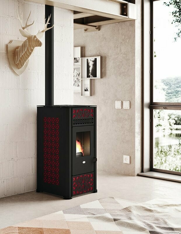 ESTUFA  DE PELLET LUCILLA 9,5 KW EVA CALOR