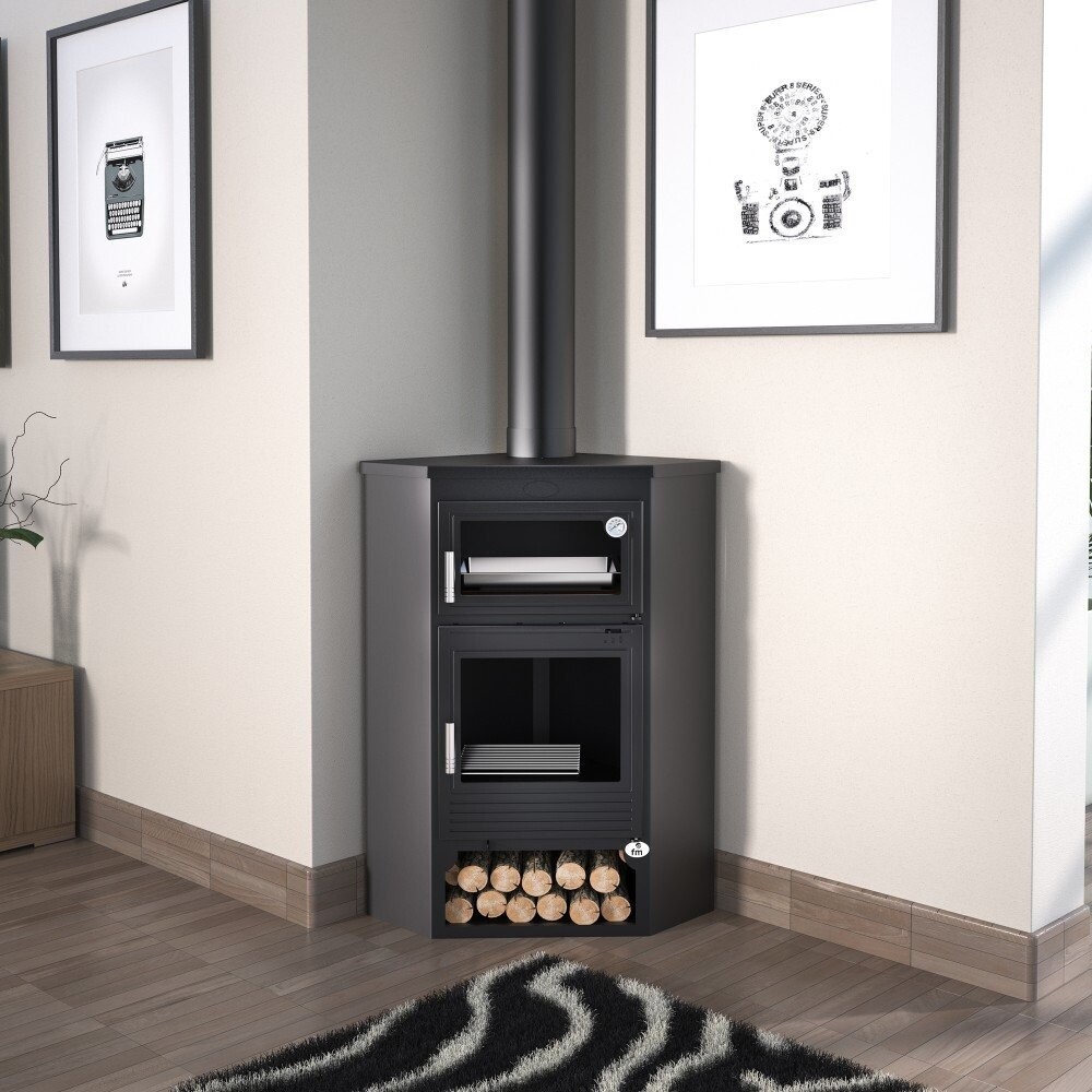 ESTUFA DE LEÑA RINCON M-105 H FM   POTENCIA MÁXIMA 15KW