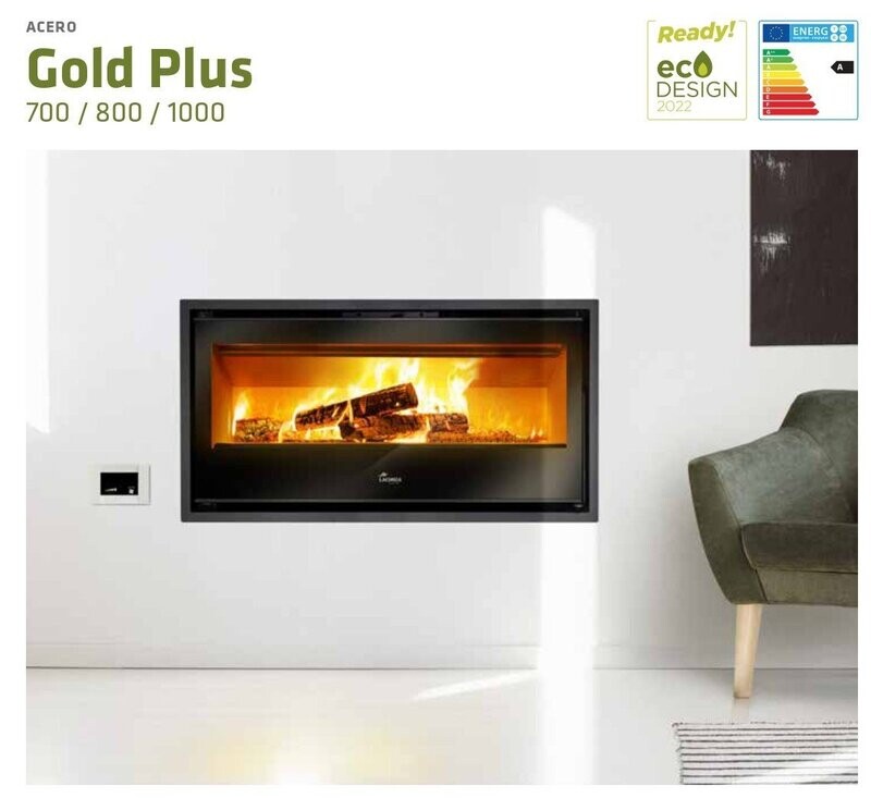 INSERTABLE DE LEÑA GOLD PLUS 800 / 9 KW LACUNZA