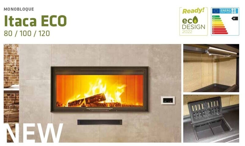 Monobloque leña itaca eco 100/13 kw